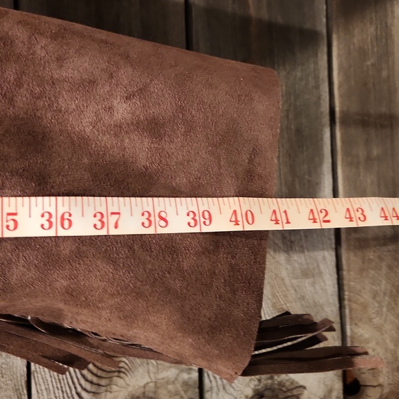 Brown Suede Fringe Chaps - Picture 7 of 11